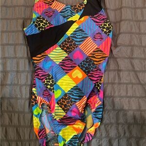 Motionwear Multicolor Patchwork Leotard